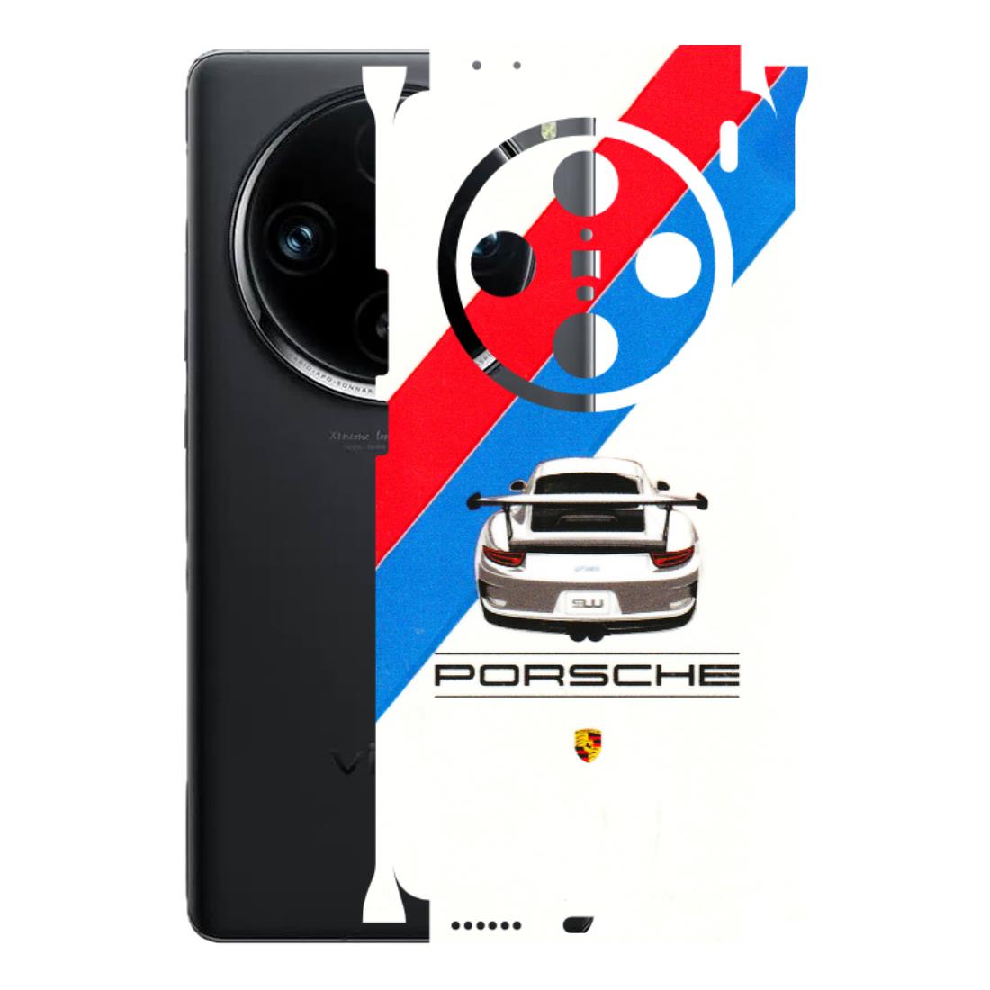 VIVO Z/V/X/T/U/S Series Phone Skins (All Models) - Porche Car Sober Logo - 3D Embossed Finish (L-248) Vivo X100 Pro
