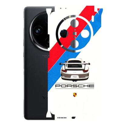 VIVO Z/V/X/T/U/S Series Phone Skins (All Models) - Porche Car Sober Logo - 3D Embossed Finish (L-248) Vivo X100 Pro