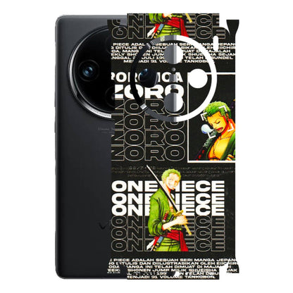 VIVO Z/V/X/T/U/S Series Phone Skins (All Models) - One Piece Zoro - 3D Embossed Finish (L-250) Vivo X100 Pro