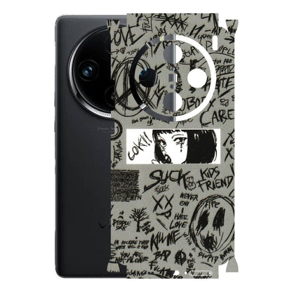 VIVO Z/V/X/T/U/S Series Phone Skins (All Models) - Never Have Love Anime - 3D Embossed Finish (L-260) Vivo X100 Pro