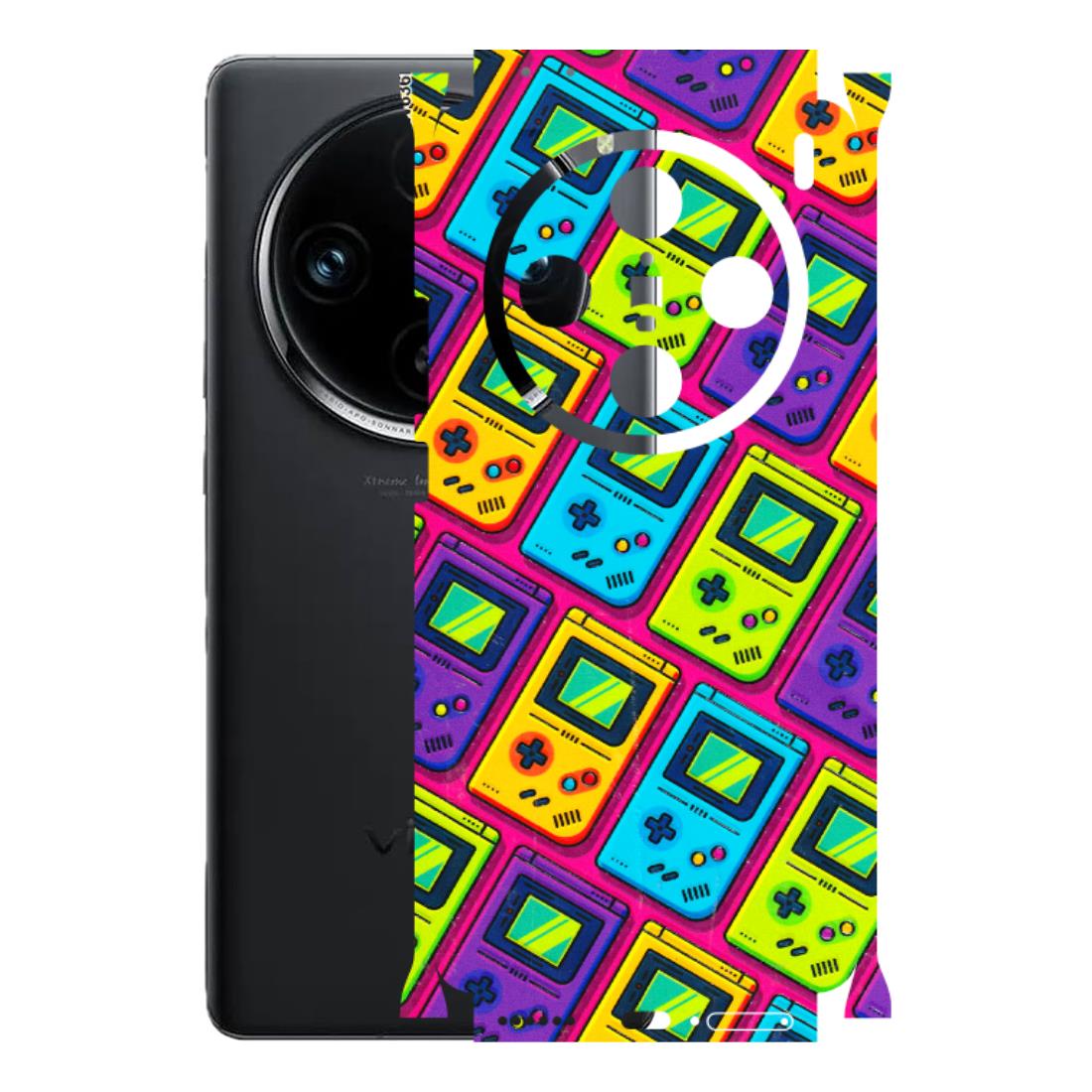 VIVO Z/V/X/T/U/S Series Phone Skins (All Models) - Gameboy Colourful - 3D Embossed Finish (L-266) Vivo X100 Pro
