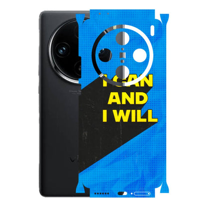 VIVO Z/V/X/T/U/S Series Phone Skins (All Models) - I Can And I Will - 3D Embossed Finish (L-281) Vivo X100 Pro