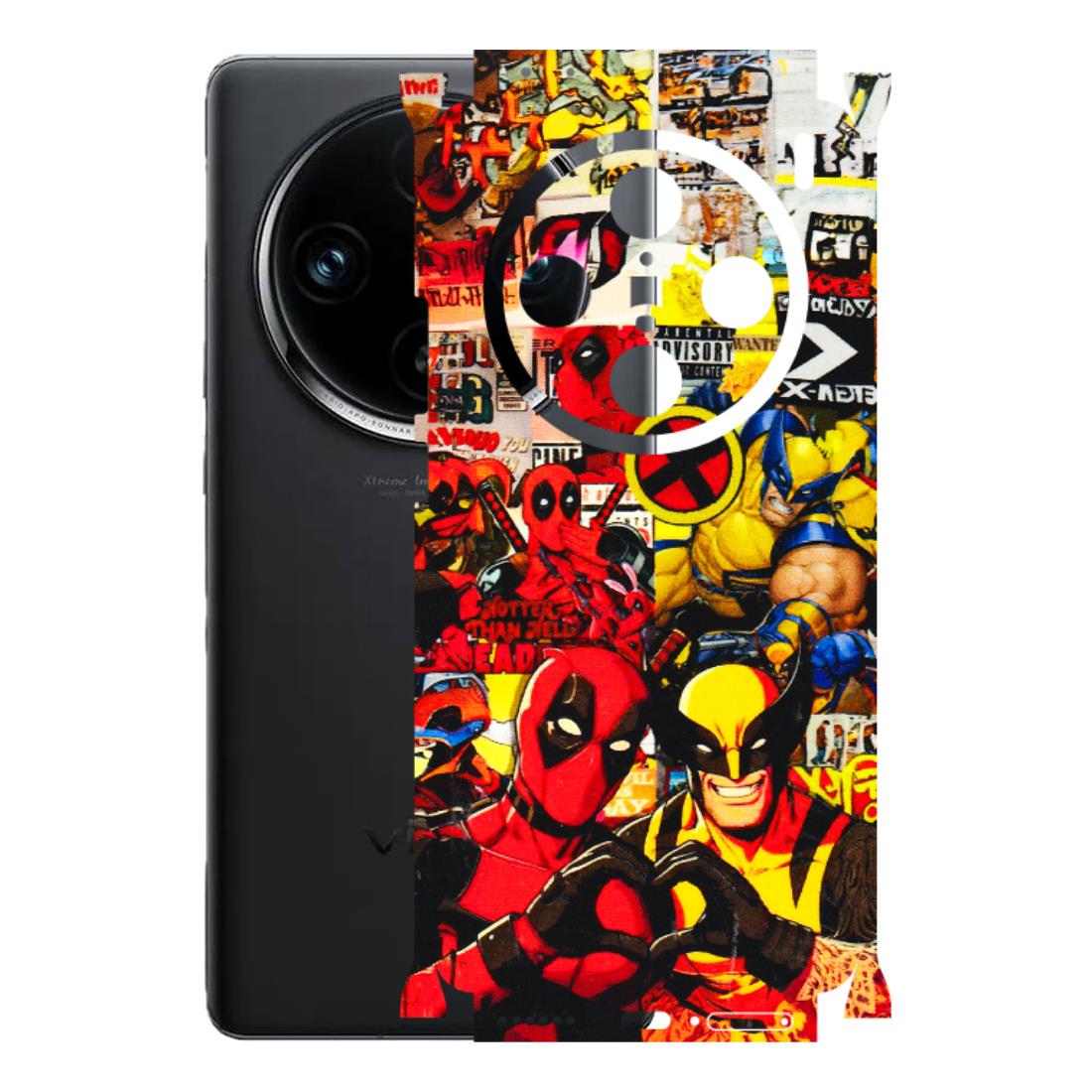 VIVO Z/V/X/T/U/S Series Phone Skins (All Models) - Spidy Wolverine - 3D Embossed Finish (L-310) Vivo X100 Pro
