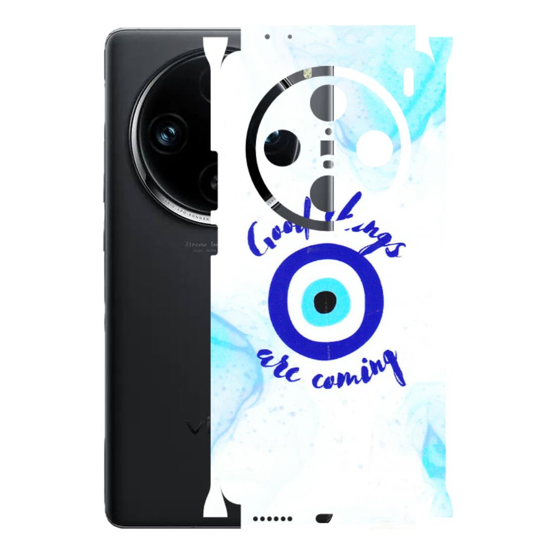 VIVO Z/V/X/T/U/S Series Phone Skins (All Models) - Evil Eye Good Things Are Coming - 3D Embossed Finish (L-322) Vivo X100 Pro