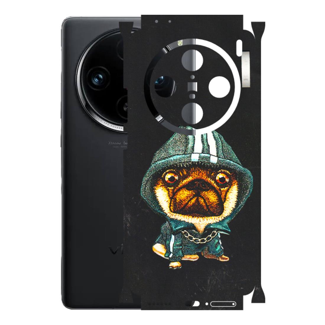 VIVO Z/V/X/T/U/S Series Phone Skins (All Models) - Puppy N Hoodie - 3D Embossed Finish (L-90) Vivo X100 Pro