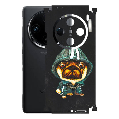 VIVO Z/V/X/T/U/S Series Phone Skins (All Models) - Puppy N Hoodie - 3D Embossed Finish (L-90) Vivo X100 Pro