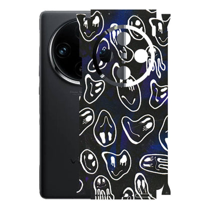 VIVO Z/V/X/T/U/S Series Phone Skins (All Models) - Distorted Smileys - 3D Embossed Finish (L-92) Vivo X100 Pro