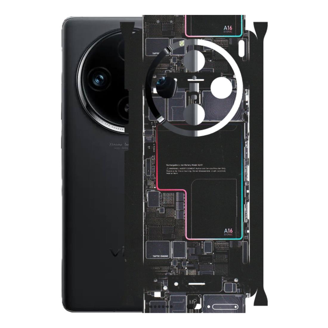 VIVO Z/V/X/T/U/S Series Phone Skins (All Models) - Motherboard Circuit Layout - Matte Finish (M-117) Vivo X100 Pro