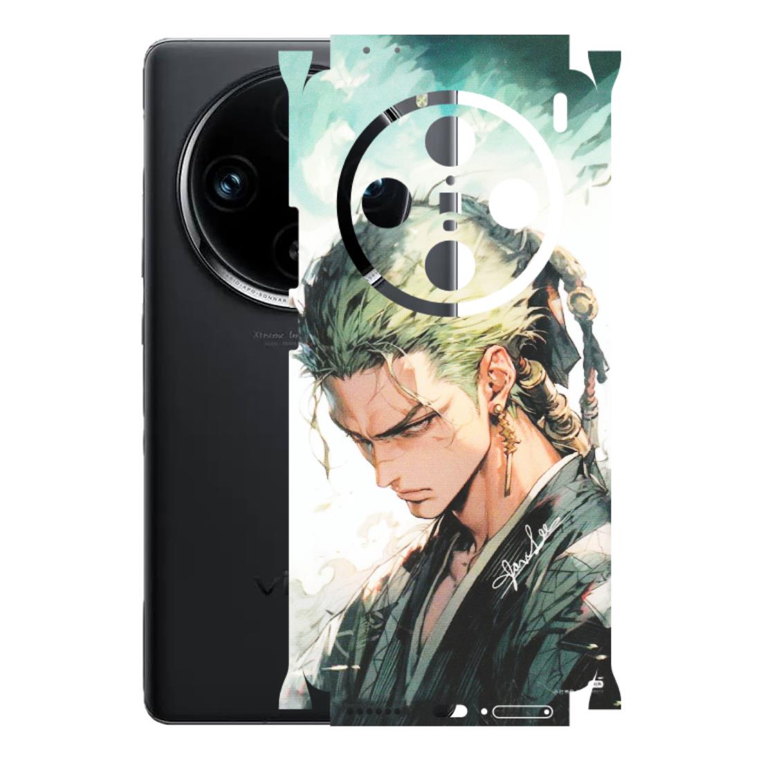 VIVO Z/V/X/T/U/S Series Phone Skins (All Models) - Pirate Hunter One Piece Anime - Matte Finish (M-157) Vivo X100 Pro