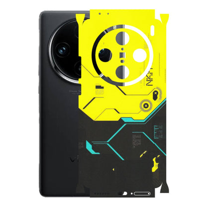 VIVO Z/V/X/T/U/S Series Phone Skins (All Models) - Black Yellow Technica - Matte Finish (M-53) Vivo X100 Pro
