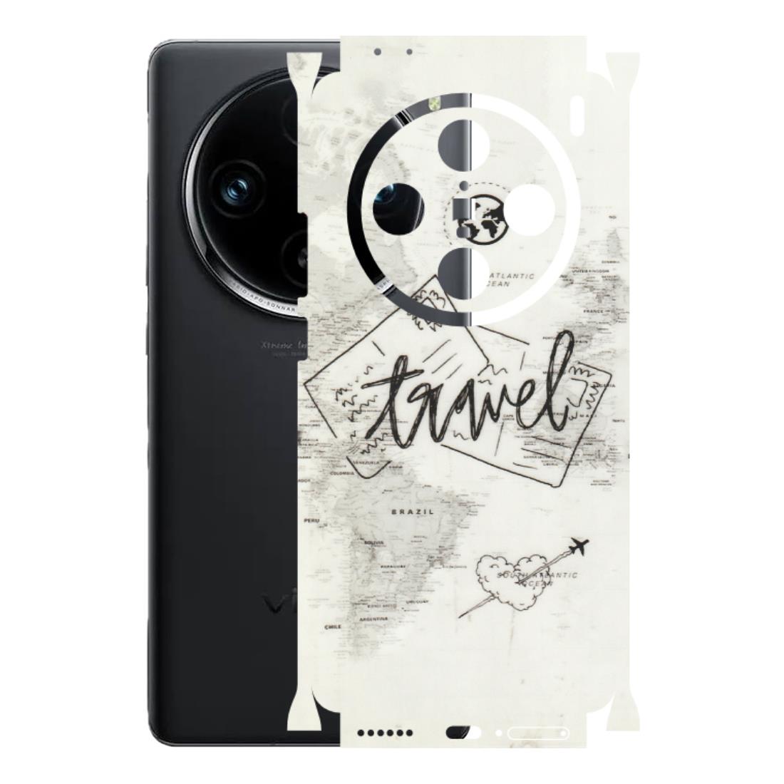 VIVO Z/V/X/T/U/S Series Phone Skins (All Models) - Travel Ticket - Transparent Finish (T-06) Vivo X100 Pro