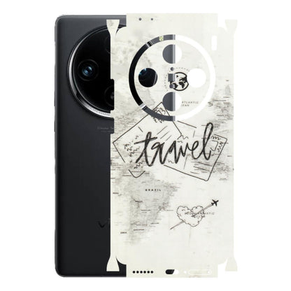 VIVO Z/V/X/T/U/S Series Phone Skins (All Models) - Travel Ticket - Transparent Finish (T-06) Vivo X100 Pro