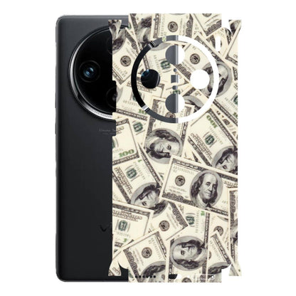 VIVO Z/V/X/T/U/S Series Phone Skins (All Models) - Dollar Lover - Transparent Finish (T-17) Vivo X100 Pro