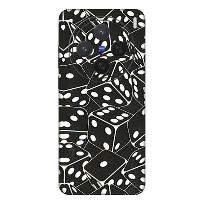 VIVO Z/V/X/T/U/S Series Phone Skins (All Models) - Big Black Dices - 3D Embossed Finish (L-106) Vivo X200 (5G)