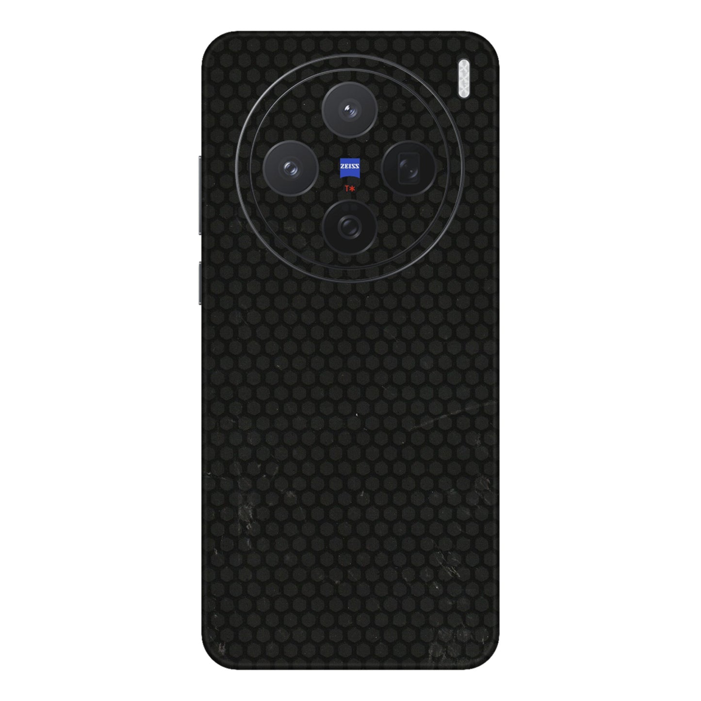VIVO Z/V/X/T/U/S Series Phone Skins (All Models) - Black honeycomb - 3D Embossed Finish (L-114) Vivo X200 (5G)