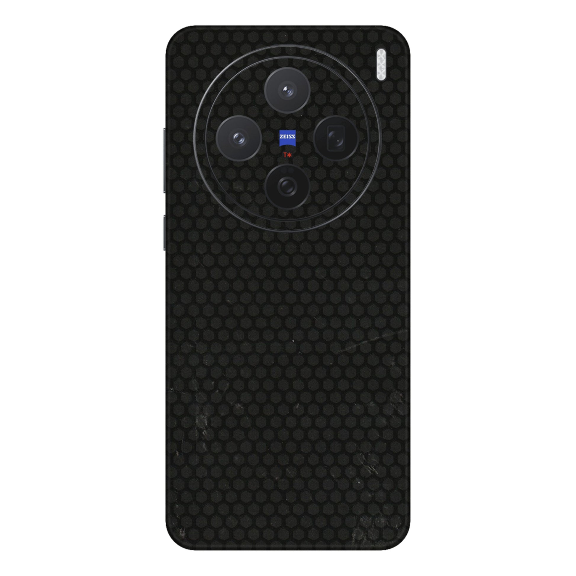 VIVO Z/V/X/T/U/S Series Phone Skins (All Models) - Black honeycomb - 3D Embossed Finish (L-114) Vivo X200 (5G)
