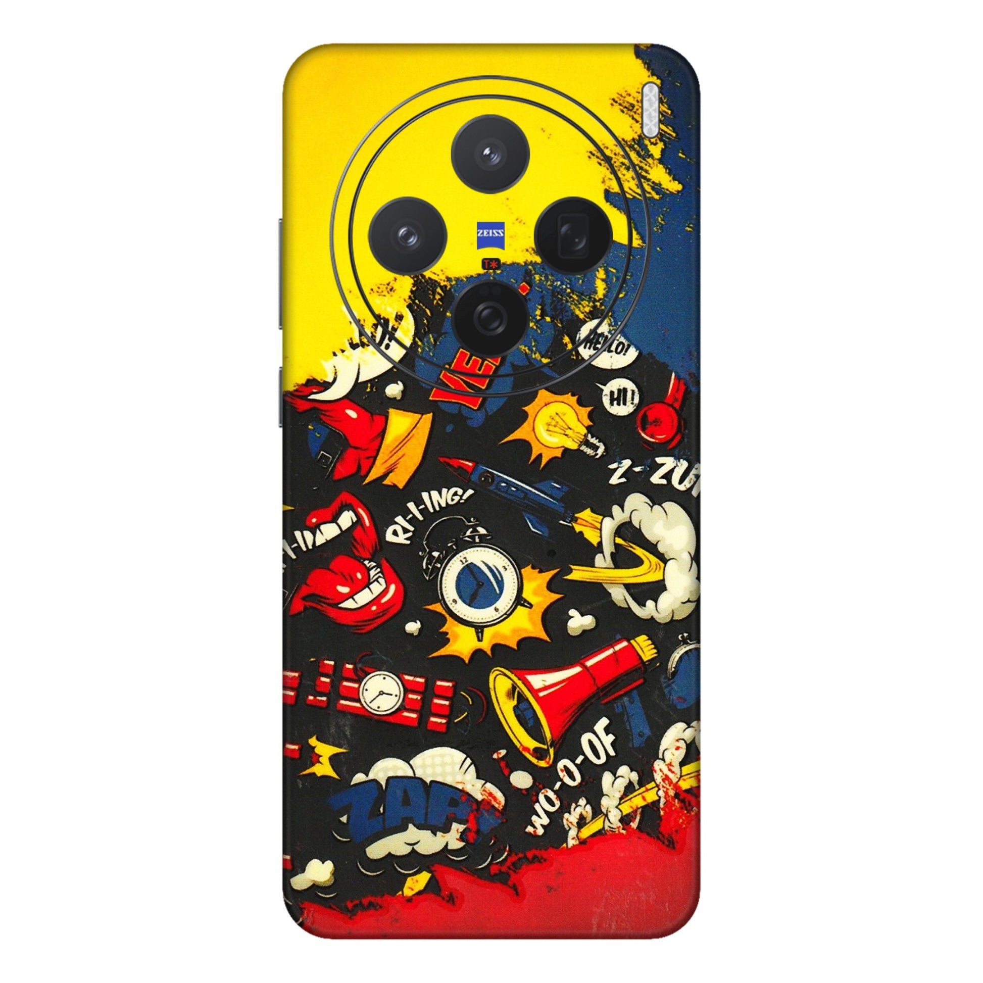 VIVO Z/V/X/T/U/S Series Phone Skins (All Models) - Pacific Doodle Art - 3D Embossed Finish (L-120) Vivo X200 (5G)