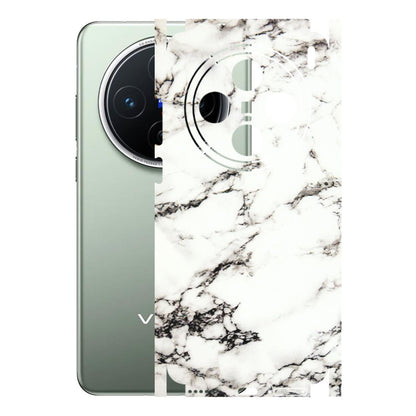 VIVO Z/V/X/T/U/S Series Phone Skins (All Models) - Black and White Marble Texture - 3D Embossed Finish (L-124) Vivo X200 (5G)