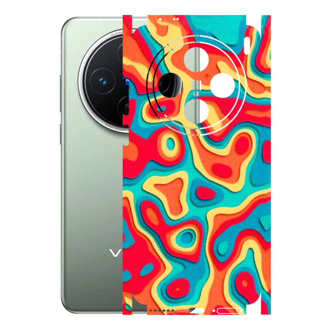 VIVO Z/V/X/T/U/S Series Phone Skins (All Models) - Abstract Swirl - 3D Embossed Finish (L-150) Vivo X200 (5G)