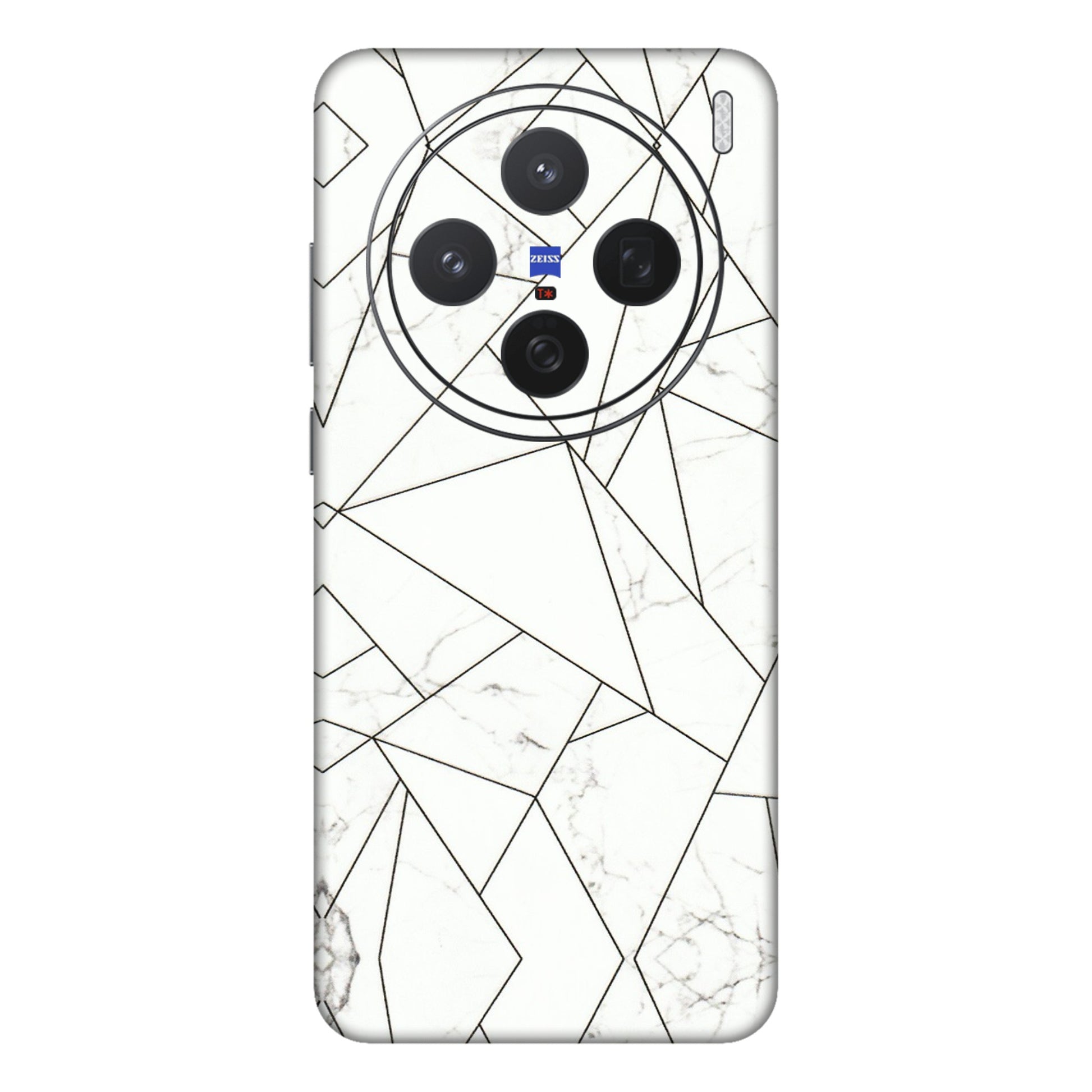 VIVO Z/V/X/T/U/S Series Phone Skins (All Models) - Luxury White Marble Effect - 3D Embossed Finish (L-168) Vivo X200 (5G)