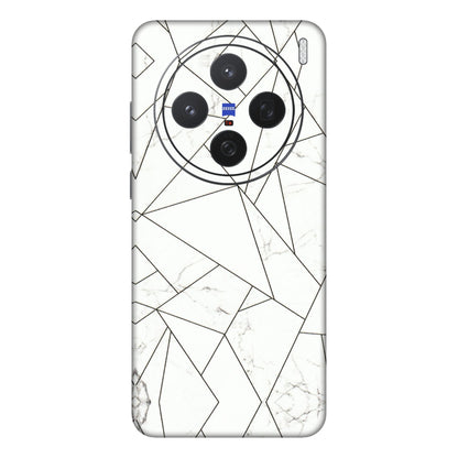 VIVO Z/V/X/T/U/S Series Phone Skins (All Models) - Luxury White Marble Effect - 3D Embossed Finish (L-168) Vivo X200 (5G)