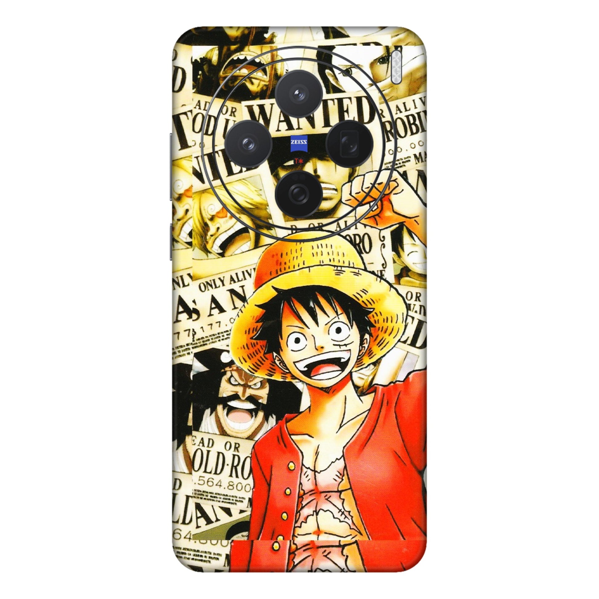 VIVO Z/V/X/T/U/S Series Phone Skins (All Models) - Luffy Anime - 3D Embossed Finish (L-177) Vivo X200 (5G)
