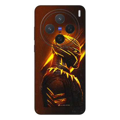 VIVO Z/V/X/T/U/S Series Phone Skins (All Models) - Gold Black Panther - 3D Embossed Finish (L-181) Vivo X200 (5G)