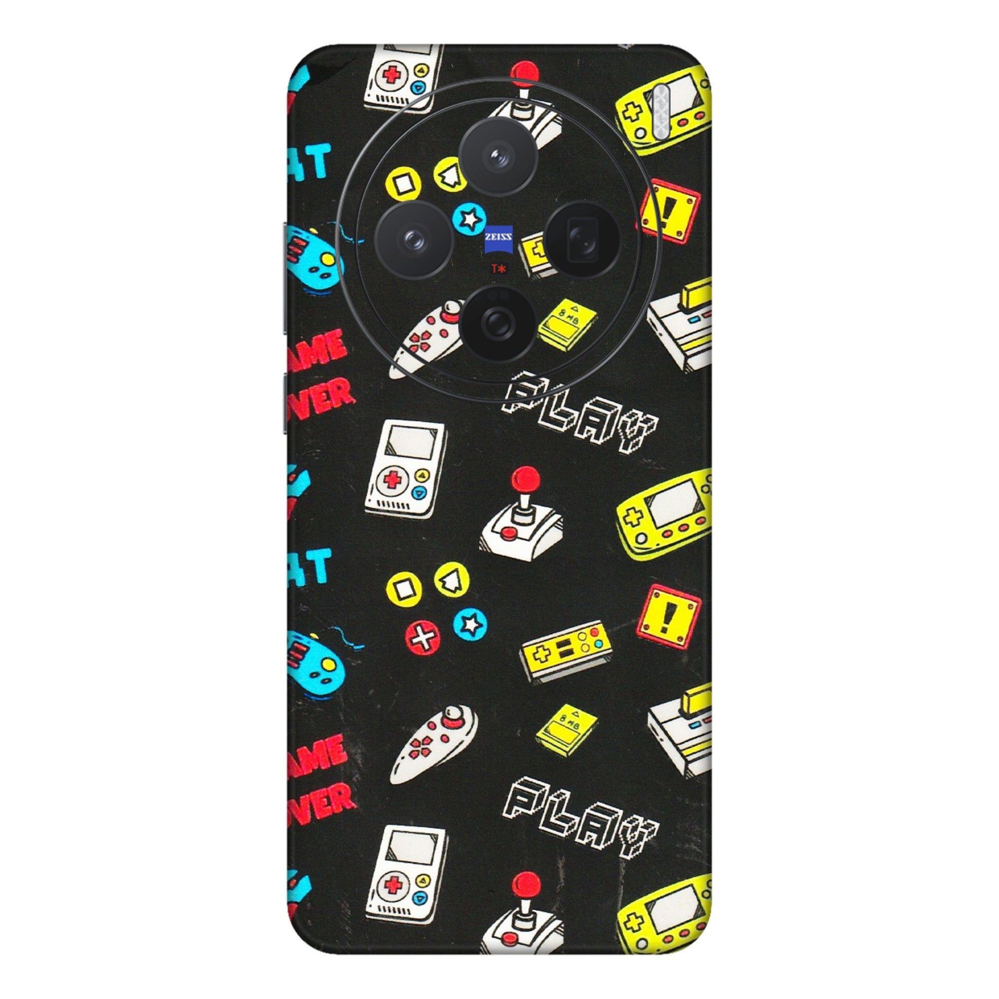 VIVO Z/V/X/T/U/S Series Phone Skins (All Models) - Gaming Doodles - 3D Embossed Finish (L-224) Vivo X200 (5G)