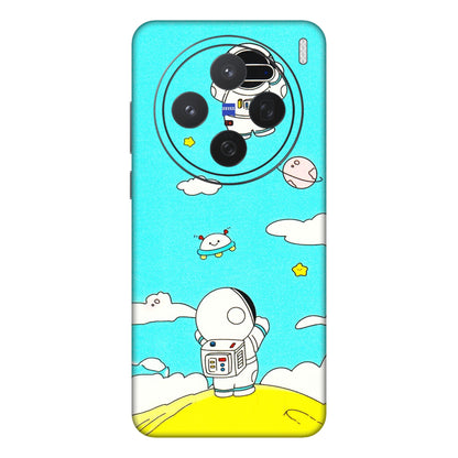 VIVO Z/V/X/T/U/S Series Phone Skins (All Models) - Blue Skies Astro Float - 3D Embossed Finish (L-230) Vivo X200 (5G)