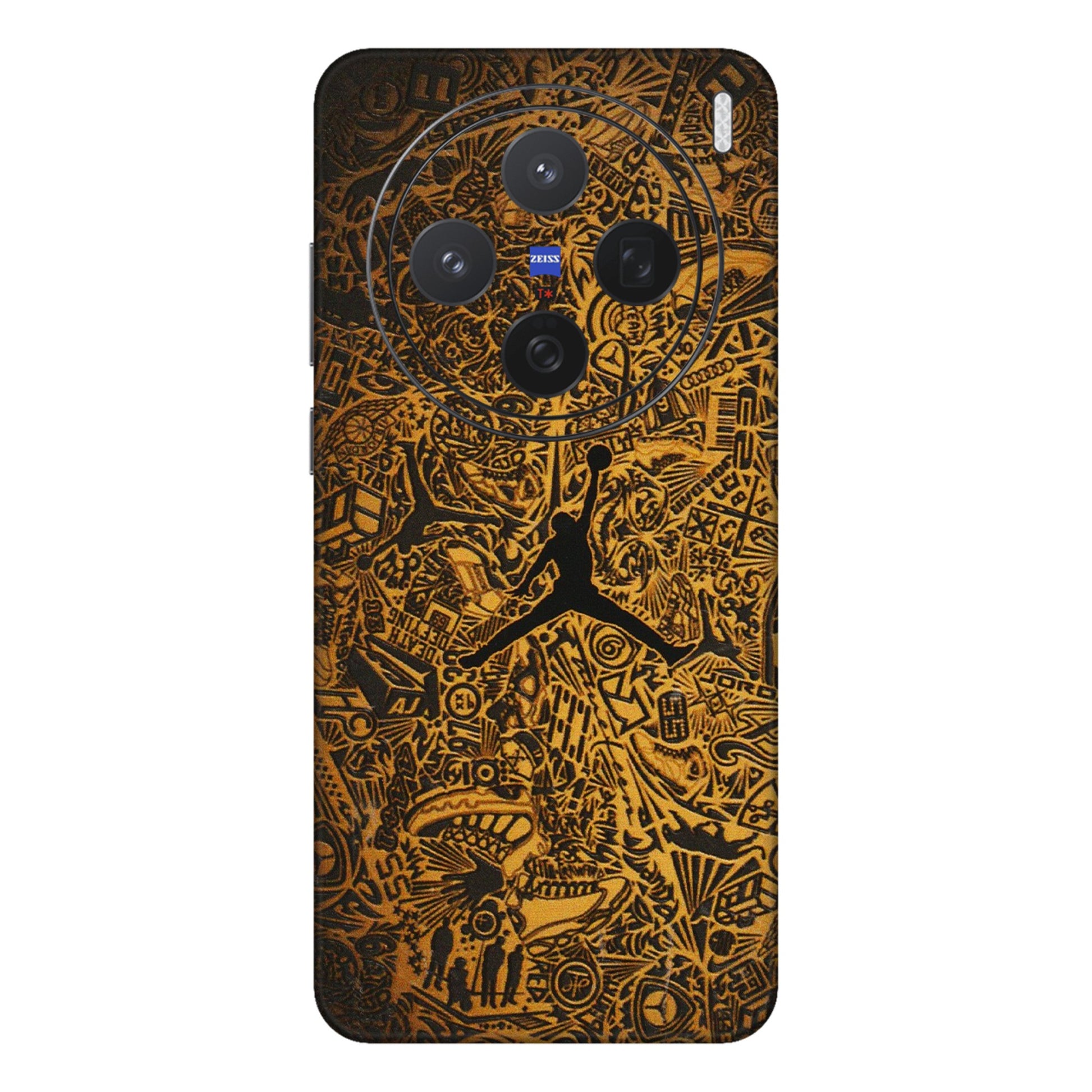 VIVO Z/V/X/T/U/S Series Phone Skins (All Models) - Premium Gold Basketball Player - 3D Embossed Finish (L-236) Vivo X200 (5G)