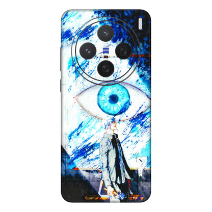 VIVO Z/V/X/T/U/S Series Phone Skins (All Models) - Gojo Satoru evil eye - 3D Embossed Finish (L-239) Vivo X200 (5G)
