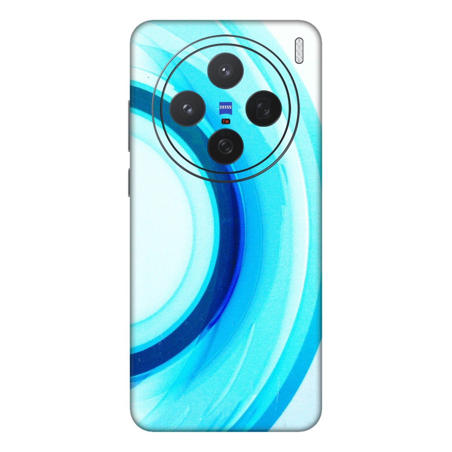 VIVO Z/V/X/T/U/S Series Phone Skins (All Models) - The Blue Curve - 3D Embossed Finish (L-244) Vivo X200 (5G)