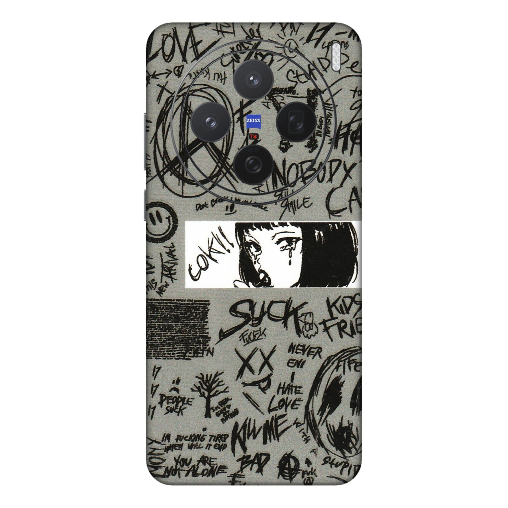 VIVO Z/V/X/T/U/S Series Phone Skins (All Models) - Never Have Love Anime - 3D Embossed Finish (L-260) Vivo X200 (5G)