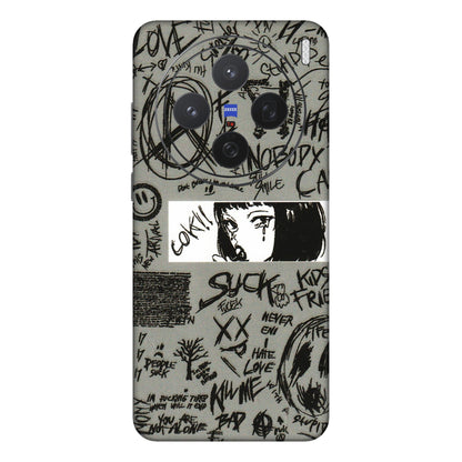 VIVO Z/V/X/T/U/S Series Phone Skins (All Models) - Never Have Love Anime - 3D Embossed Finish (L-260) Vivo X200 (5G)