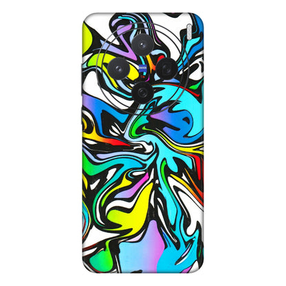 VIVO Z/V/X/T/U/S Series Phone Skins (All Models) - Abstract Colour Paints - 3D Embossed Finish (L-271) Vivo X200 (5G)