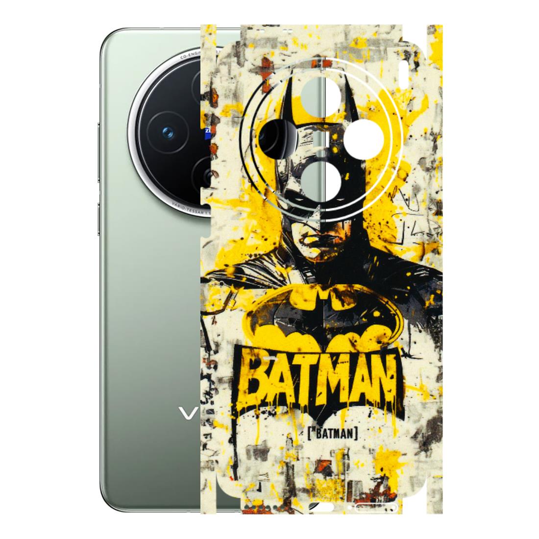 VIVO Z/V/X/T/U/S Series Phone Skins (All Models) - Batman Yellow BT - 3D Embossed Finish (L-304) Vivo X200 (5G)
