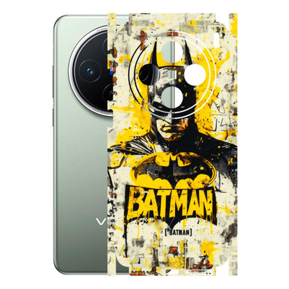VIVO Z/V/X/T/U/S Series Phone Skins (All Models) - Batman Yellow BT - 3D Embossed Finish (L-304) Vivo X200 (5G)