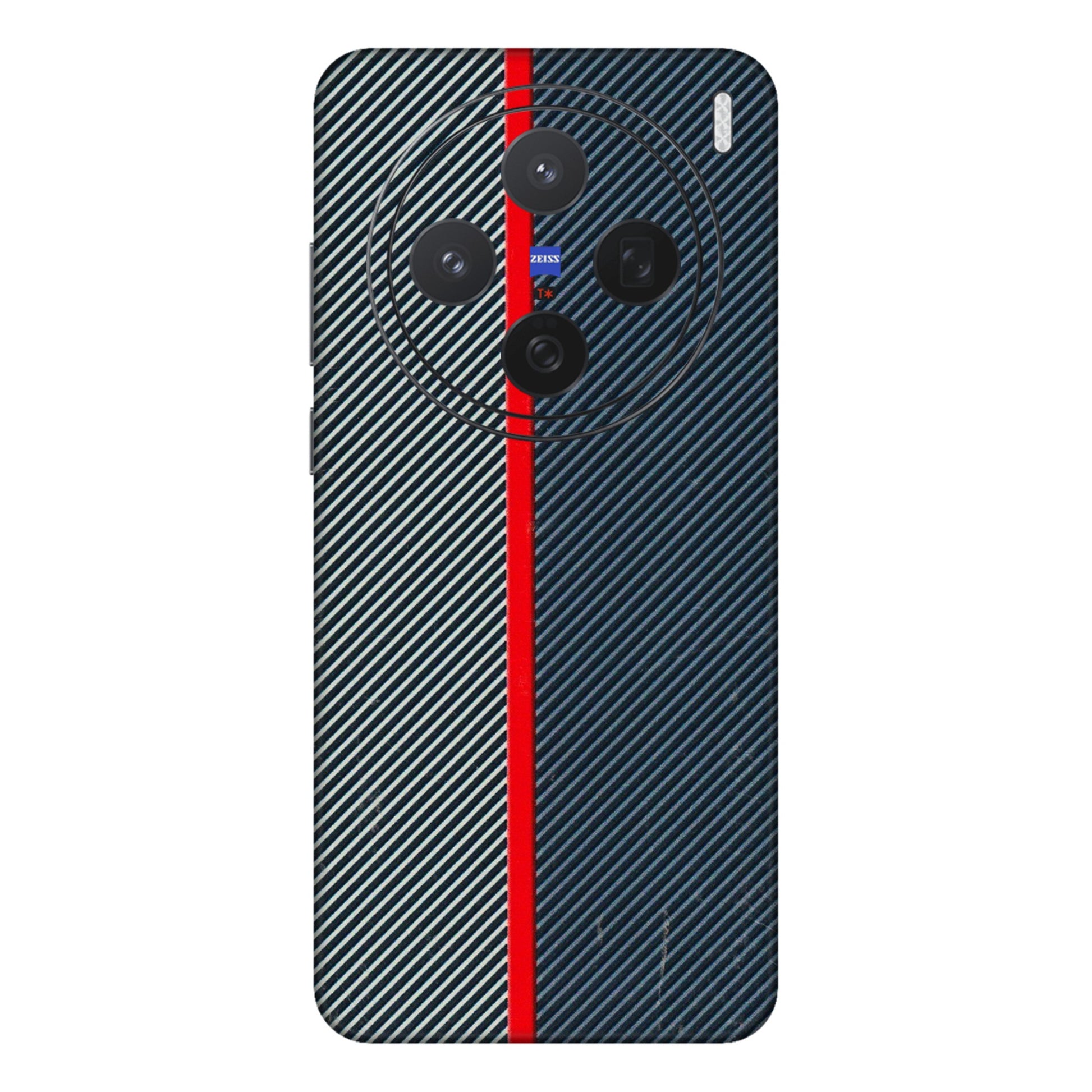 VIVO Z/V/X/T/U/S Series Phone Skins (All Models) - Blue Sober Lines - 3D Embossed Finish (L-305) Vivo X200 (5G)