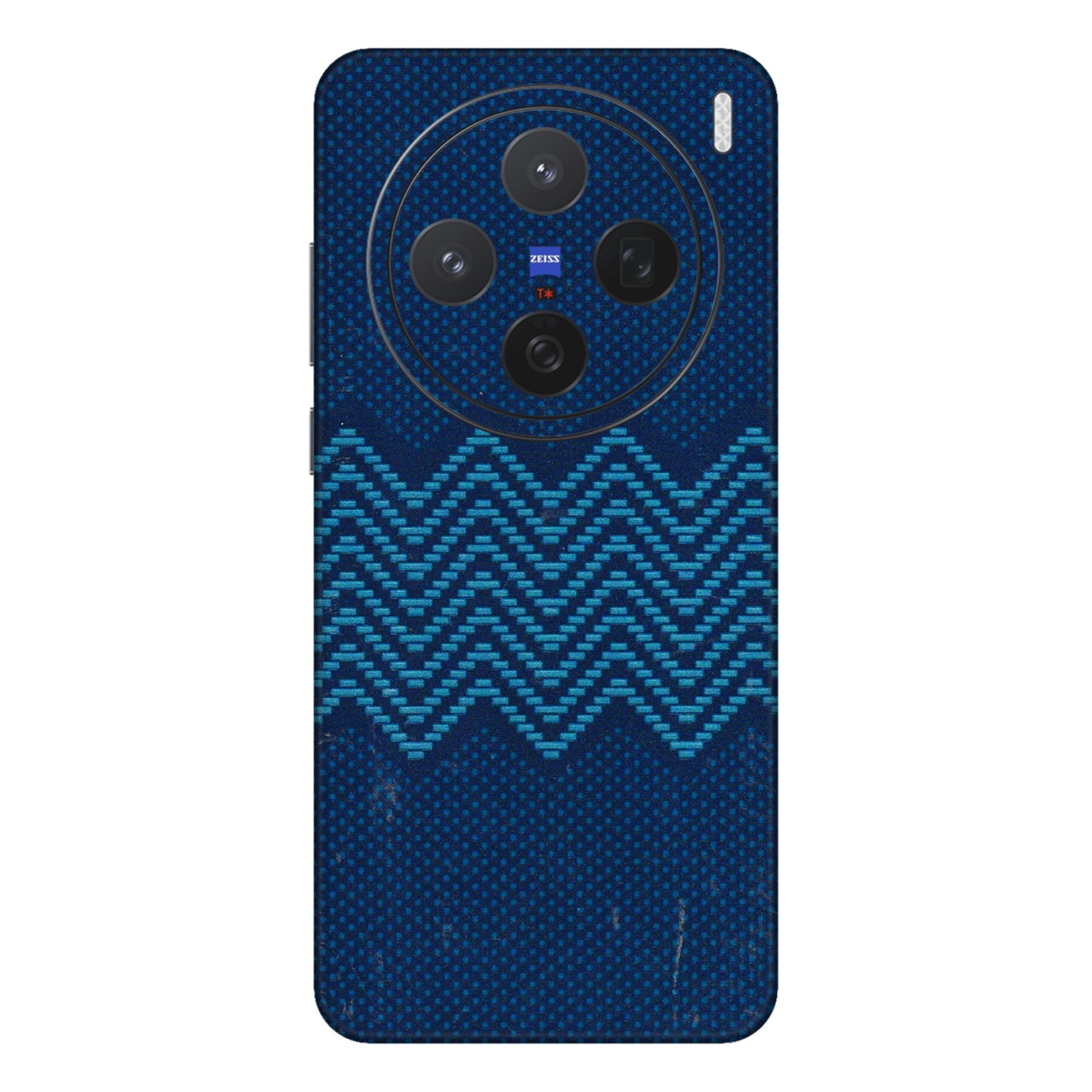 VIVO Z/V/X/T/U/S Series Phone Skins (All Models) - Blue Sober Waves - 3D Embossed Finish (L-306) Vivo X200 (5G)