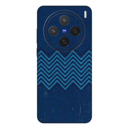 VIVO Z/V/X/T/U/S Series Phone Skins (All Models) - Blue Sober Waves - 3D Embossed Finish (L-306) Vivo X200 (5G)