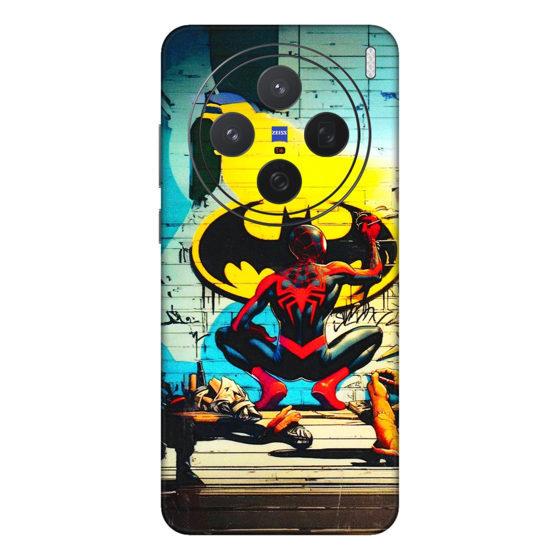 VIVO Z/V/X/T/U/S Series Phone Skins (All Models) - New Spiderman Bat Logo - 3D Embossed Finish (L-309) Vivo X200 (5G)