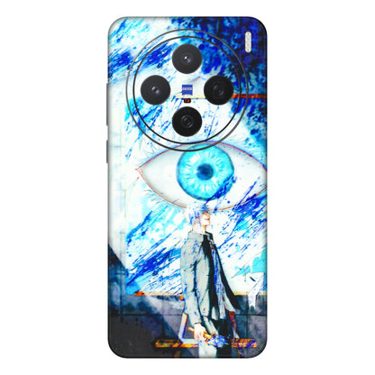 VIVO Z/V/X/T/U/S Series Phone Skins (All Models) - Anime Sea Blue Eye - 3D Embossed Finish (L-318) Vivo X200 (5G)
