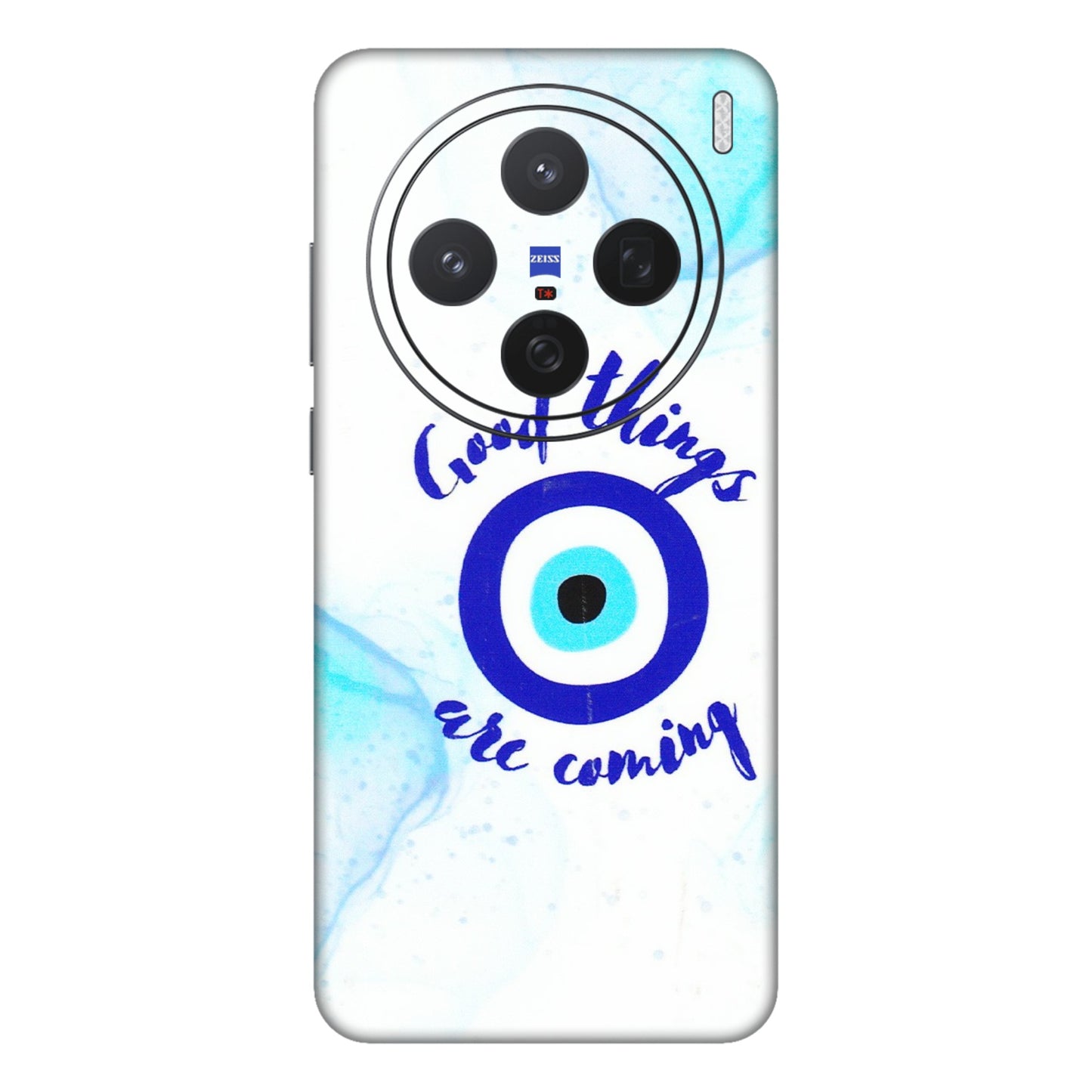 VIVO Z/V/X/T/U/S Series Phone Skins (All Models) - Evil Eye Good Things Are Coming - 3D Embossed Finish (L-322) Vivo X200 (5G)