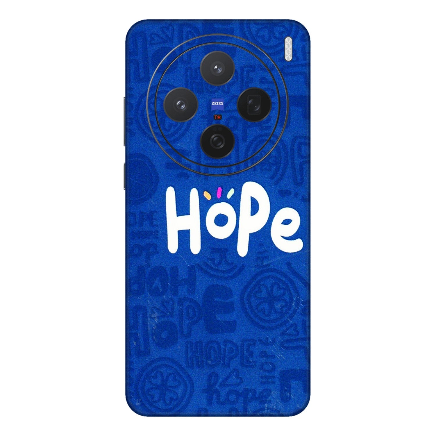 VIVO Z/V/X/T/U/S Series Phone Skins (All Models) - Hope Doodles Blue - 3D Embossed Finish (L-43) Vivo X200 (5G)