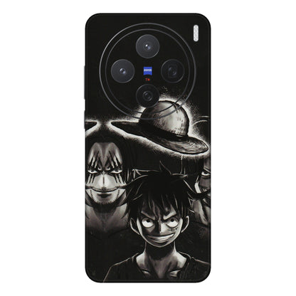 VIVO Z/V/X/T/U/S Series Phone Skins (All Models) - Black Luffy Hat - 3D Embossed Finish (L-57) Vivo X200 (5G)