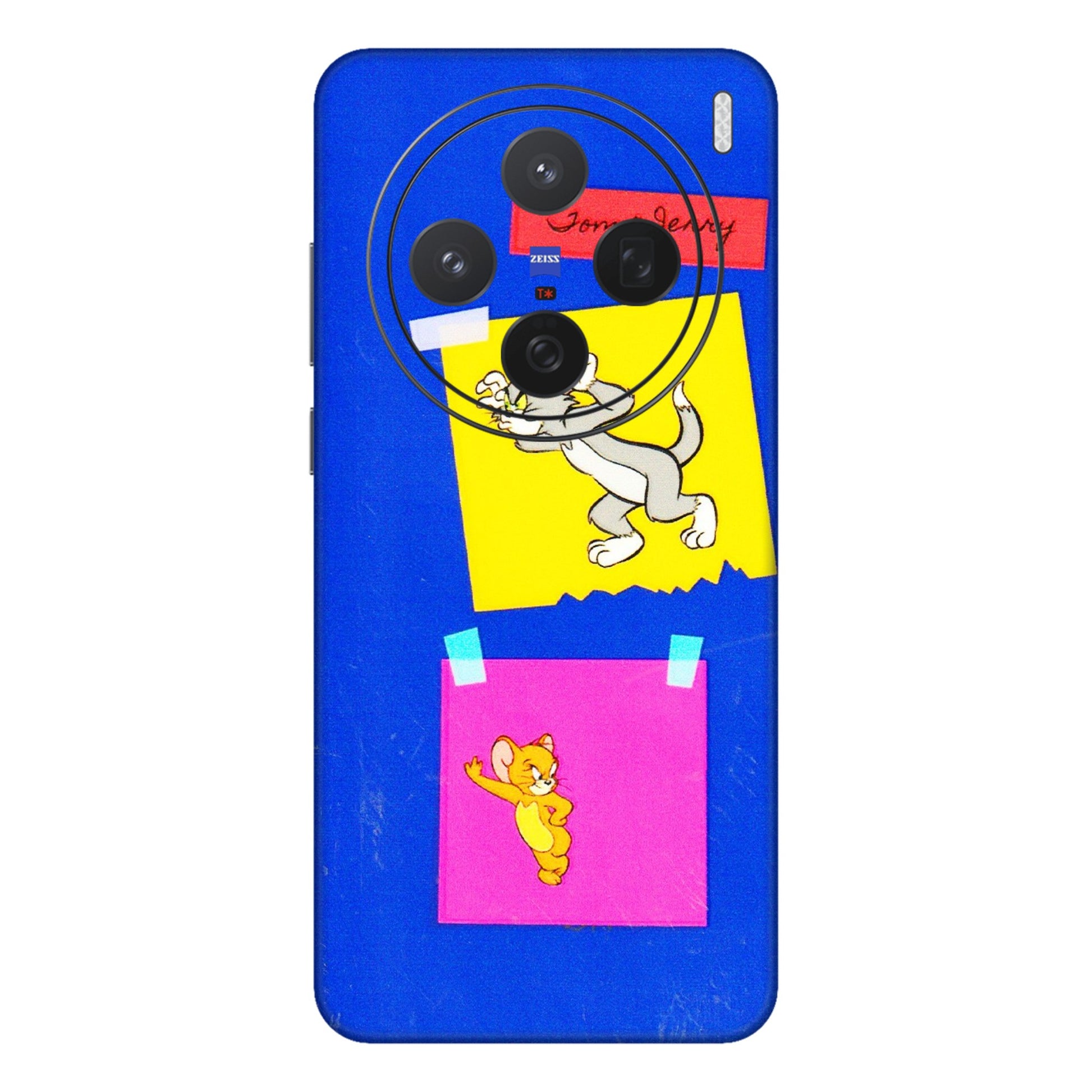 VIVO Z/V/X/T/U/S Series Phone Skins (All Models) - Tom N Jerry Sticky Notes - 3D Embossed Finish (L-88) Vivo X200 (5G)