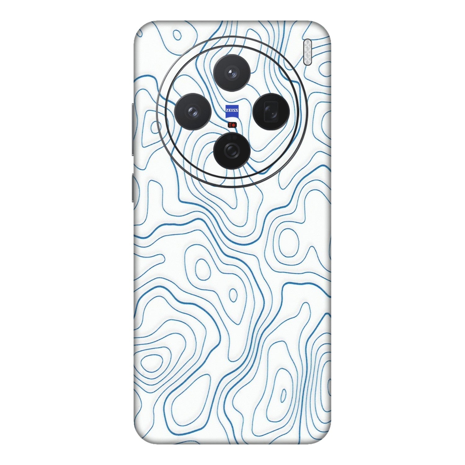 VIVO Z/V/X/T/U/S Series Phone Skins (All Models) - Blue And White Swirls - Matte Finish (M-139) Vivo X200 (5G)