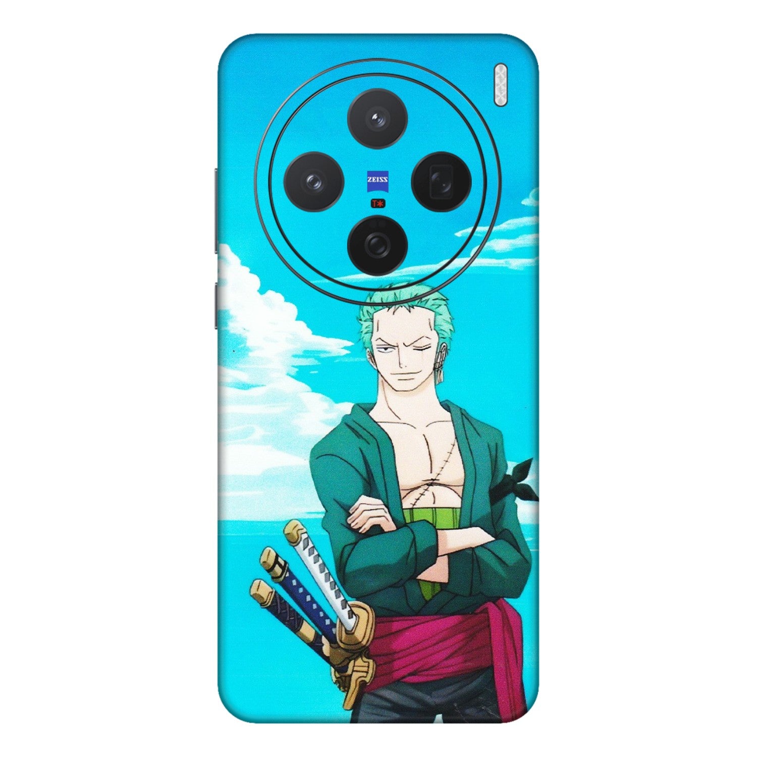 VIVO Z/V/X/T/U/S Series Phone Skins (All Models) - Cool Swordman Zoro Anime - Matte Finish (M-143) Vivo X200 (5G)