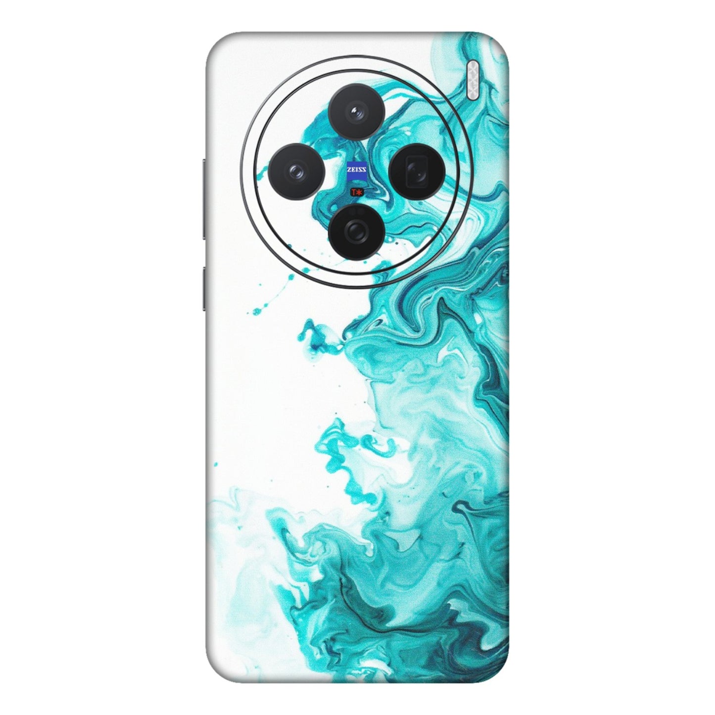 VIVO Z/V/X/T/U/S Series Phone Skins (All Models) - Sky Blue Abstract Colour - Matte Finish (M-146) Vivo X200 (5G)