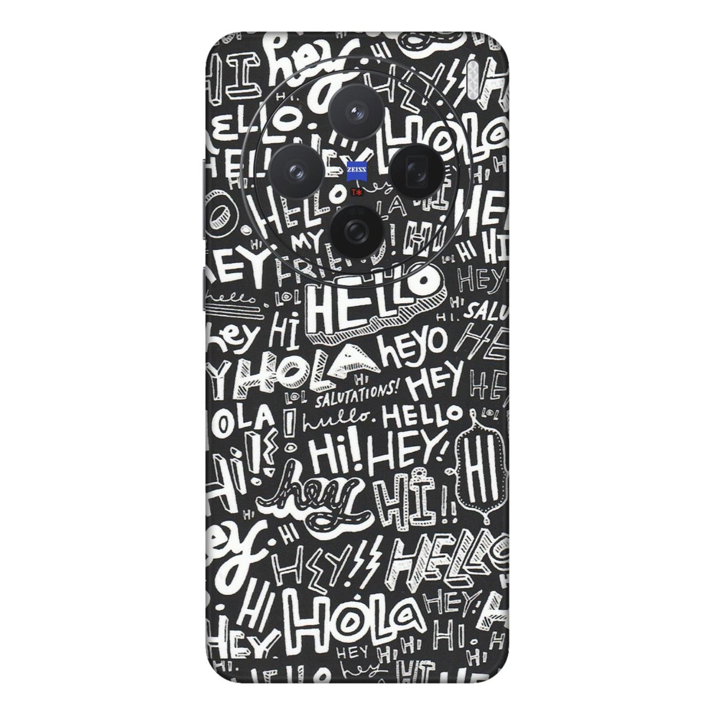 VIVO Z/V/X/T/U/S Series Phone Skins (All Models) - Hi Hello Doodles - Matte Finish (M-25) Vivo X200 (5G)